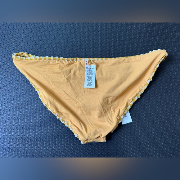 NWT Vitamin A Gingham Marigold medium coverage bottom Size L/10 - Picture 6 of 6